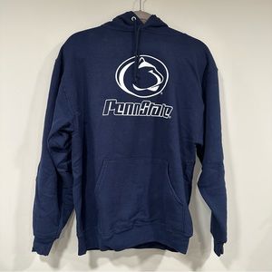 PENN STATE Nittany Lion Hoodie Sweatshirt Blue Size Medium